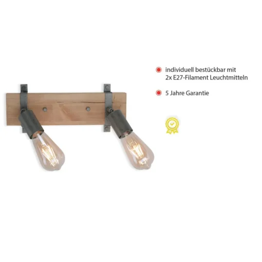 Plafondlamp Slat, zwenkbaar, 2-lamps
