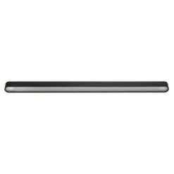 Plafondlamp Soft, 125 x 6 cm, grafiet, aluminium, G13