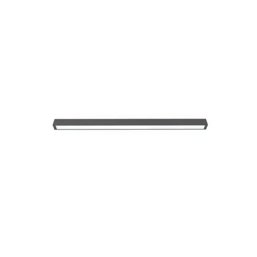 Plafondlamp Straight grafiet 122 cm