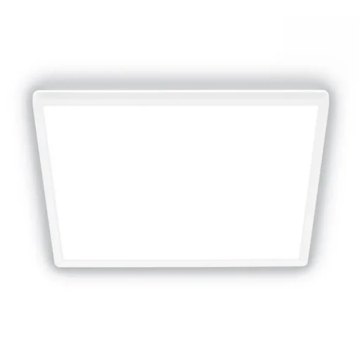 Plafondlamp Tava A, 42x42 cm, kunststof, wit
