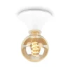 Plafondlamp Tepel voor de badkamer IP44 E27 wit
