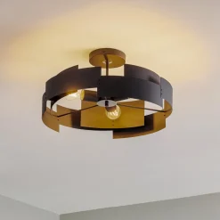Plafondlamp Tori, zwart