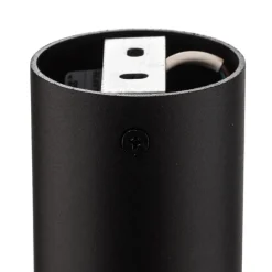 Plafondlamp Tube in cilindervorm, zwart