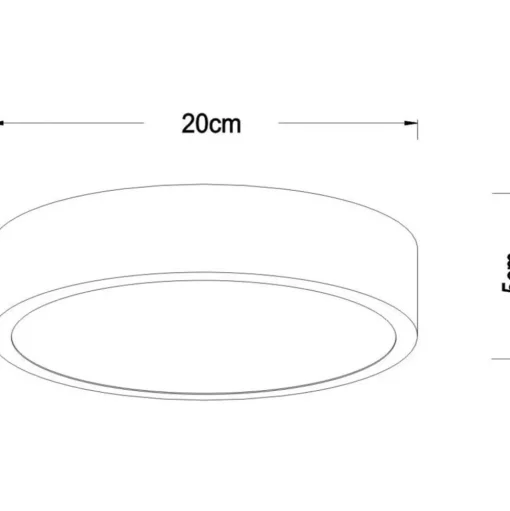 Plafondlamp Unar, goud mat, Ø 20 cm