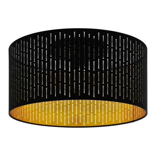 Plafondlamp Varillas in zwart/goud