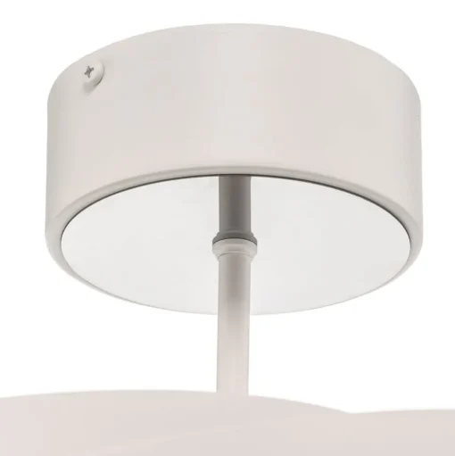 Plafondlamp Vento, wit, Ø 60 cm, metaal, E27
