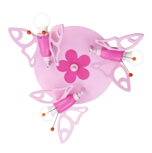 Plafondlamp Vlinder voor kinderkamer, 3-lamps