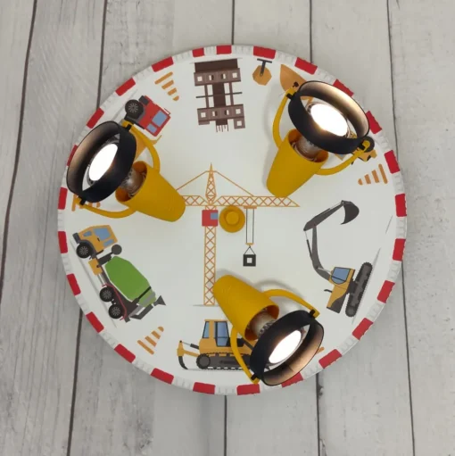 Plafondspot Baustelle, 3-lamps