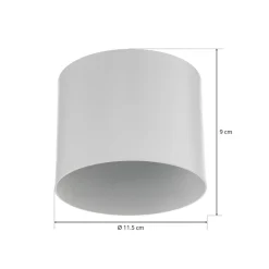 Plafondspot Bot, wit, 1-lamp