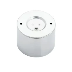 Plafondspot Chloe vast, staal verchroomd