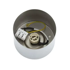 Plafondspot Chloe vast, staal verchroomd