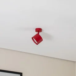 Plafondspot Chloe verstelbaar 1-lamp, rood
