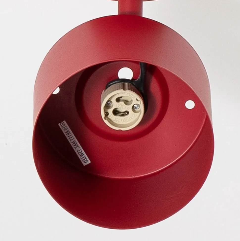 Plafondspot Chloe verstelbaar 1-lamp, rood