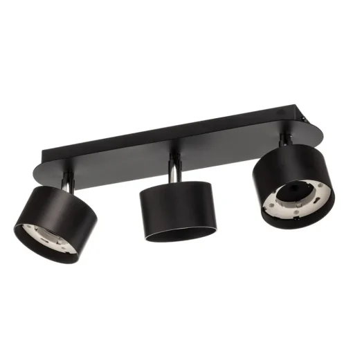 Plafondspot Cloudy 3-lamps zwart