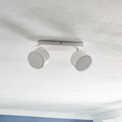Plafondspot Cloudy 2-lamps wit