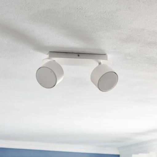 Plafondspot Cloudy 2-lamps wit