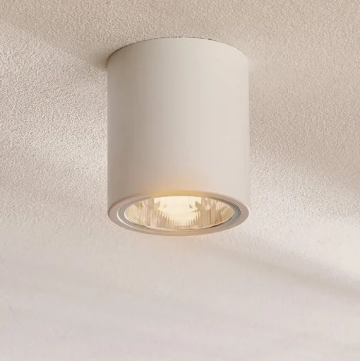 Plafondspot downlight Round in wit, Ø 13,3 cm
