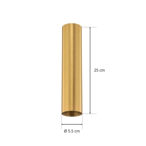 Plafondspot Eye, hoogte 25 cm, messing