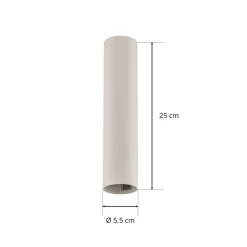 Plafondspot Eye, hoogte 25 cm, wit