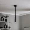 Plafondspot Eye Super, hoogte 58 cm, zwart