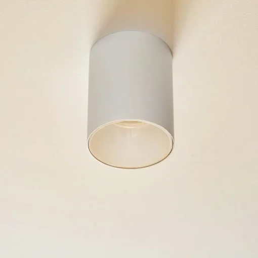 Plafondspot Eye Tone in cilindervorm wit