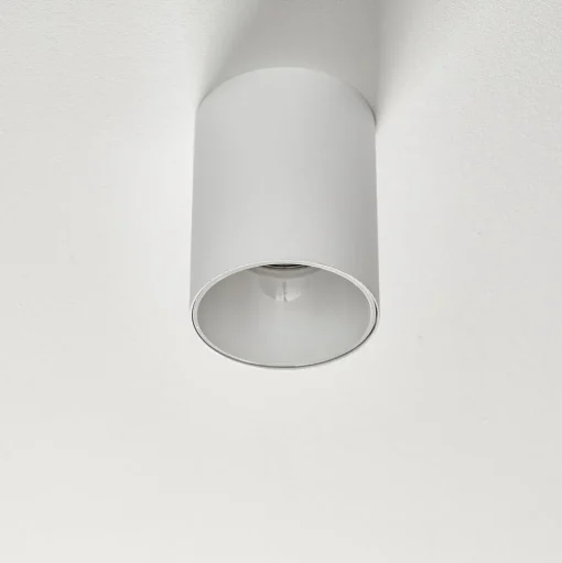 Plafondspot Eye Tone in cilindervorm wit
