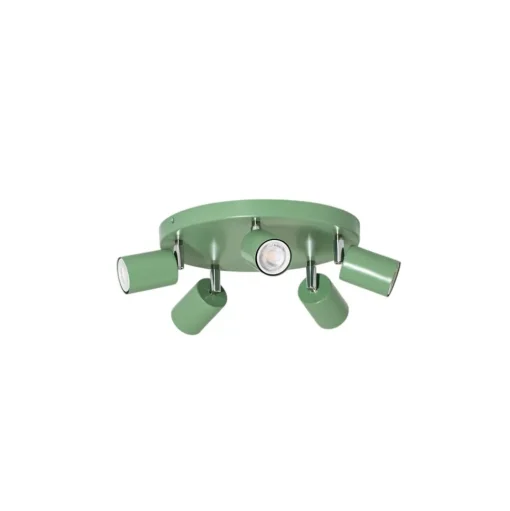 Plafondspot Fun, lichtgroen, Ø 30 cm, verstelbaar, GU10