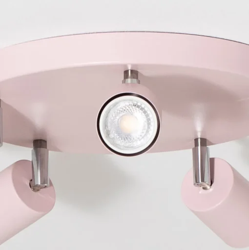 Plafondspot Fun, roze, Ø 30 cm, verstelbaar, GU10