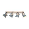 Plafondspot Gearwood, 4-lamps, grijs