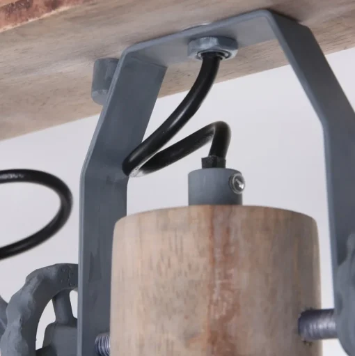 Plafondspot Gearwood, 2-lamps, grijs