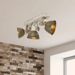 Plafondspot Gearwood, 3-lamps brons