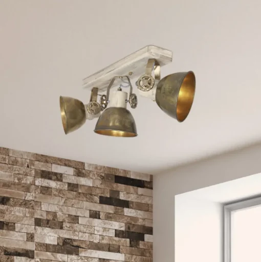 Plafondspot Gearwood, 3-lamps brons