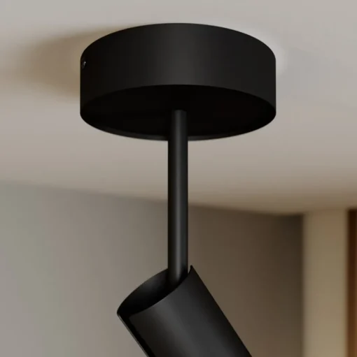 Plafondspot Leda 3, 3-lamps, zwart