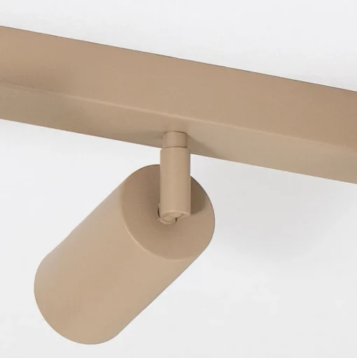 Plafondspot Link, beige, lengte 90 cm, 6-lamps.