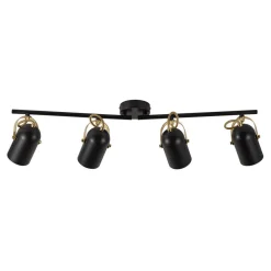Plafondspot Lotus met 2 armen, 4-lamps