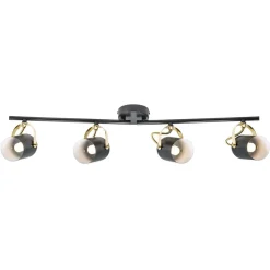Plafondspot Lotus met 2 armen, 4-lamps