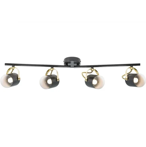 Plafondspot Lotus met 2 armen, 4-lamps