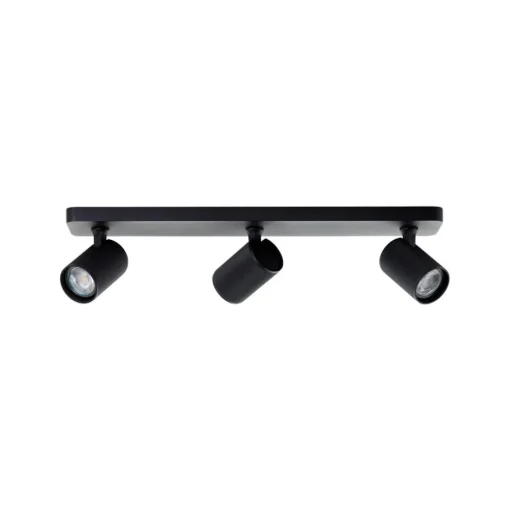 Plafondspot Marty, lengte 53 cm, zandzwart, 3-lamps.