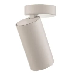 Plafondspot Mono I wit, binnenkant goud, 1-lamp