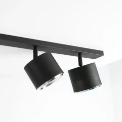Plafondspot 1047PL_K, 6-lamps, zwart