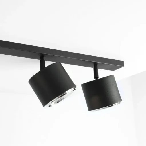 Plafondspot 1047PL_K, 6-lamps, zwart