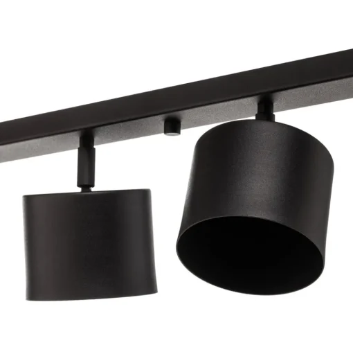 Plafondspot 1047PL_K, 6-lamps, zwart