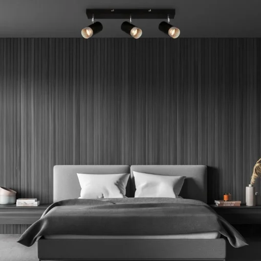 Plafondspot Plek GU10 zwart/zilver 3-lamps