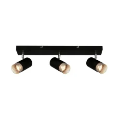Plafondspot Plek GU10 zwart/zilver 3-lamps