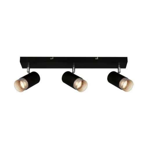 Plafondspot Plek GU10 zwart/zilver 3-lamps