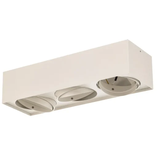 Plafondspot Ronda, 3-lamps, wit