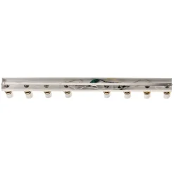 Plafondspot Rondo wit/goud 8-lamps
