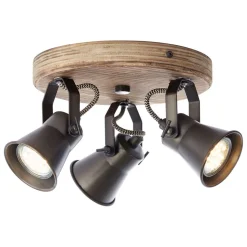 Plafondspot Seed, 3-lamps, zwart
