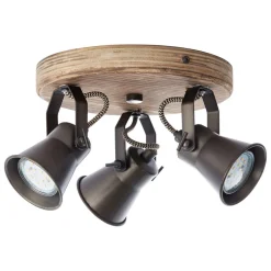 Plafondspot Seed, 3-lamps, zwart