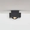 Plafondspot Xirax, 1-lamp, zwart